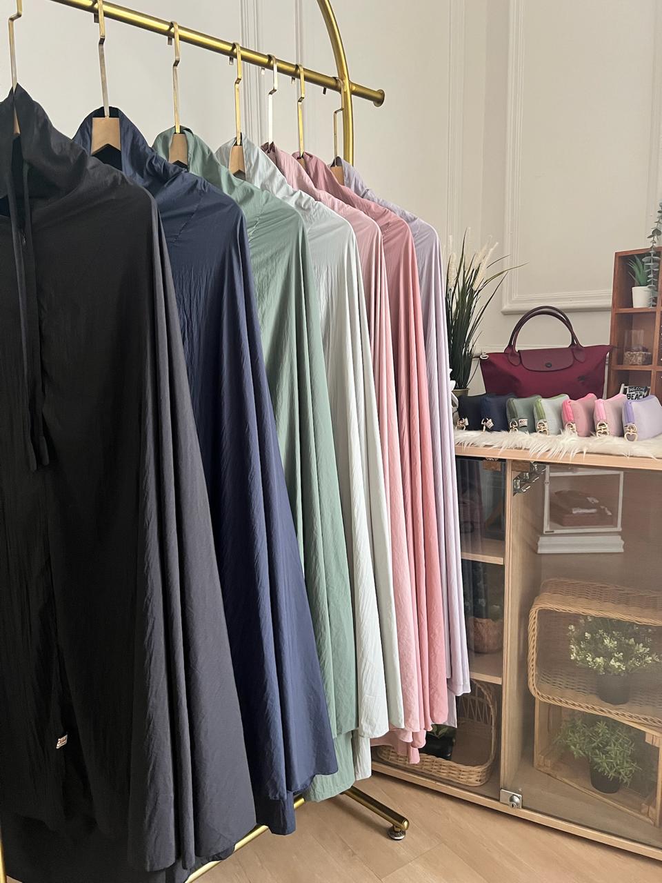 Mukena Slim Genggam Soft Line Polos